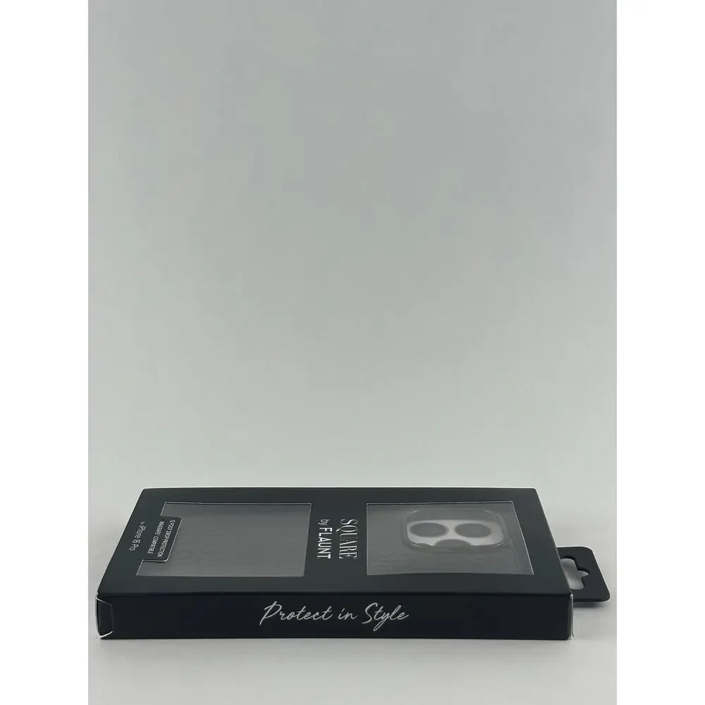 Square by Flaunt iPhone 16 Pro Black Croc Faux Leather NWT MSRP: $55.00